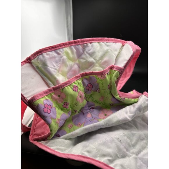 Vintage 2005 Cabbage Patch Doll Diaper Bag changing Mat Pink Green Y2K READ - Picture 7 of 8